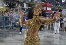 Fotos do ensaio da Portela na Sapucaí para o Carnaval 2024