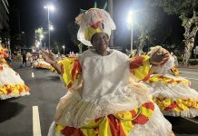 Baianas da Estácio levam para Avenida o sabores da fé, destacando a culinária afro-brasileira