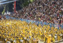 Ritmistas da Portela representaram a liberdade