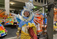 O maior São João do planeta, retratado no maior espetáculo da terra: Maracanáu representado pela Vigário Geral na Sapucaí