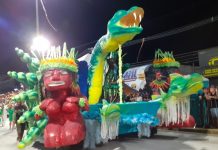 Arrastão de Cascadura exalta as indígenas guerreiras