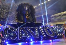 Misteriosos, Gaviões da Fiel chegam para escolha da ordem de desfile orgulhosos e buscando a taça