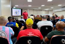 Treinamento de combate a incêndio movimentou a Cidade do Samba
