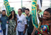 Imperatriz Leopoldinense recebe o candidato Eduardo Paes