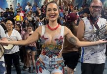 Carla Prata retorna ao posto de rainha de bateria do Tucuruvi