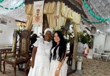 Diretora de carnaval da Unidos de Padre Miguel participa de tradicional festa de Xangô em Salvador