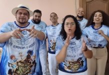 Entrosamento do carro de som e macumba na bateria marcam gravação do samba do Arranco para o Carnaval 2025