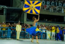 Orgulho e emoção: comunidade da Unidos da Tijuca celebra ter Lucinha Nobre como porta-bandeira