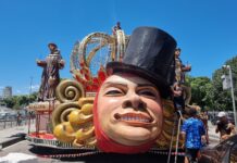 União de Maricá 2025: alegorias na área de concentração