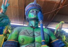 Série Barracões: Desfile da Unidos da Ponte traz sabedoria indígena como salvação do mundo moderno