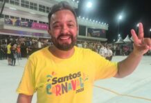 Secretário da Cultura de Santos e folião, Rafael Leal comemora: ‘Nosso carnaval só tem a crescer’