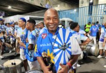 Mestre Nilo Sérgio celebra sucesso da bateria da Portela no Carnaval 2025