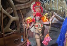 Segundo carro da Grande Rio explora a fertilidade e a potência criadora dos igapós