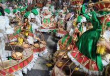 Alas da Mangueira retratam os povos Bantus e sua influência na culinária Carioca