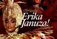 Viradouro anuncia saída de Erika Januza do posto de rainha de bateria