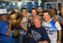 Beija-Flor faz a festa em Nilópolis após título emocionante em homenagem a Laíla