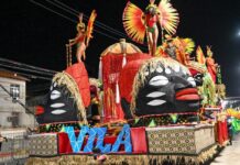 Unidos de Vila Santa Tereza encerra a noite de desfiles da Série Prata