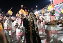 Wander Pires diz ser um sonho trabalhar com mestre Ciça e cita relação com a Viradouro: ‘Sinto um carinho muito especial’
