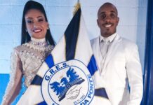 Unidos da Ponte anuncia Thiaguinho e Jéssica como casal de mestre-sala e porta-bandeira