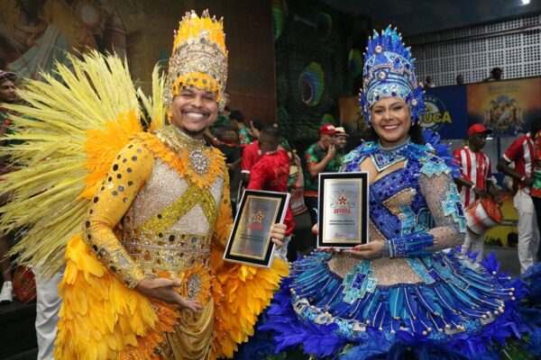 Sensação de dever cumprido: casal da Estácio comemora conquista do primeiro Estrela do Carnaval 1 estrela 2025 allan 062