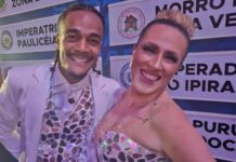 Força do amor alicerça Ruhanan e Ana Paula na defesa do pavilhão da Tom Maior