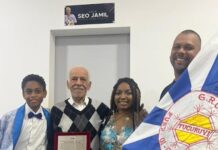 Presidente da Tucuruvi ‘Seo Jamil’ é homenageado pela Liga-SP