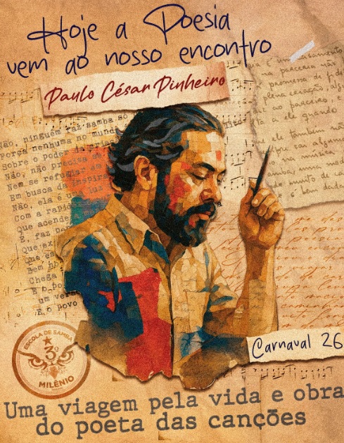 Poeta e compositor Paulo César Pinheiro será o enredo da Estrela do Terceiro Milênio em 2026 2 logo enredo milenio2026