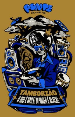 Unidos da Ponte lança enredo para o Carnaval 2026: 'Tamborzão - O Rio é baile! O poder é black!' 2 logo enredoponte26