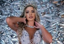 Inocentes de Belford Roxo anuncia nova rainha de bateria para o Carnaval 2026