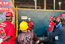 Treinamento contra Incêndio reuniu escolas na Cidade do Samba