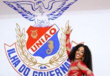 Ingride Banzo segue como madrinha da União da Ilha no Carnaval 2026