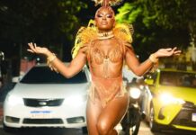 ‘Pretendo ficar o resto da minha vida na Viradouro’, diz a musa Carolina Macharethe