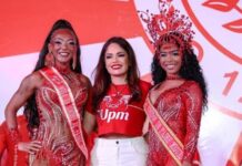 Poder feminino em destaque: novas musas da Unidos de Padre Miguel celebram o legado de Oxum e a liderança de Lara Mara