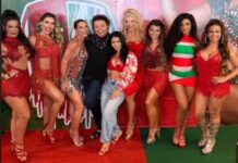 Musa da Grande Rio, Karen Lopes brilha com look transparente e samba ao lado de Virginia