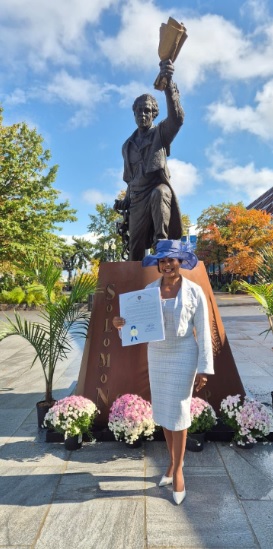 Selminha Sorriso representa o Brasil em homenagem a Solomon Northup, autor do clássico 'Doze Anos de Escravidão' 1 selmaboston