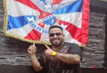 Gravação especial do samba da União da Ilha na voz do intérprete Tem-Tem Jr