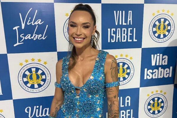 Ainê Coutinho estreia como musa da Vila Isabel em 2026 com apoio do marido Philippe Coutinho 1 aimevilaisabel