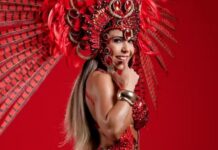 Mulher Melão vibra com nova missão de coordenar musas no Salgueiro: ‘Esse chão vermelho e branco é sagrado’