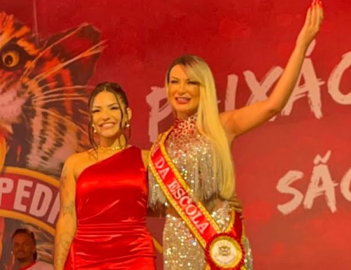 Com tatuagem de tigre e discurso firme, Andressa Urach elogia enredo e promete dedicação para Porto da Pedra 2 urach portopedra 1