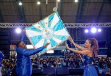 “O retorno que abraça: Raphael e Dandara projetam emoção no desfile de volta para casa”