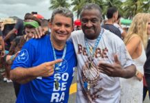 Freddy Ferrreira analisa a bateria da Beija-Flor no segundo ensaio técnico