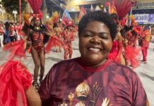 Canta Maricá o que a baiana tem! Componentes da escola estão com o samba ponta da língua