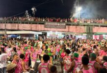 Impossível enfrentar a Verde e Rosa! Chuva não cala a voz da Mangueira