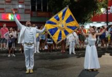 Tá voando! Unidos da Tijuca faz ensaio de rua potente e grandioso na Conde do Bonfim