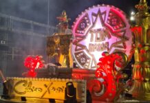 Vibração da bateria e da comunidade elevam astral do ensaio técnico da Tom Maior