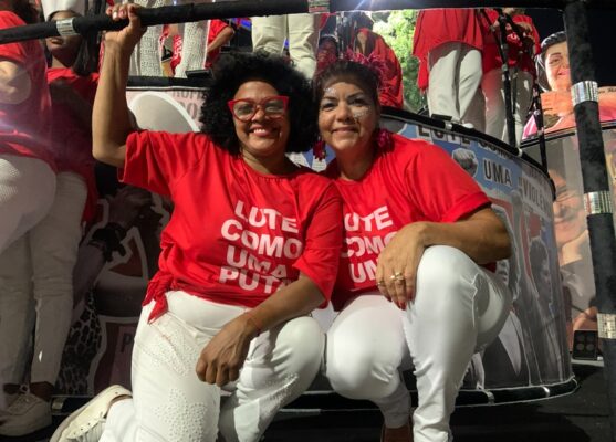 Cleide e a amiga Betania