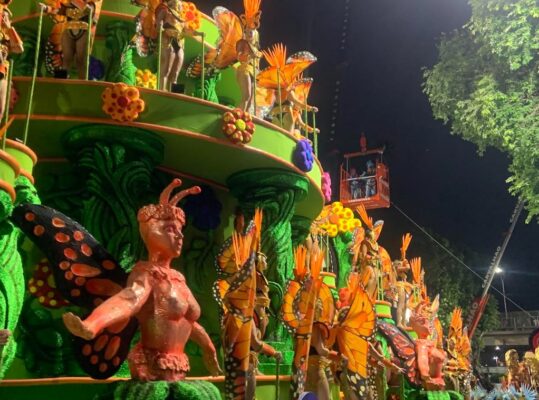 Detalhes do abre alas da Botafogo Samba Clube