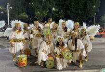 Flechas de Eros na Sapucaí: bateria da Mocidade faz corações baterem no mesmo compasso