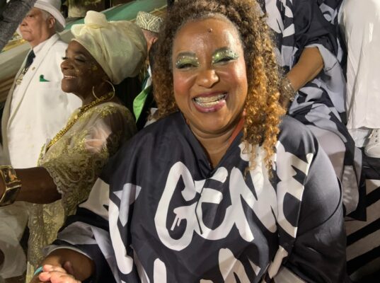 Prima de Conceicao e ministra Macae Evaristo