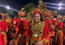 Maricá aposta na força da bateria e na fusão de ritmos para incendiar a Sapucaí